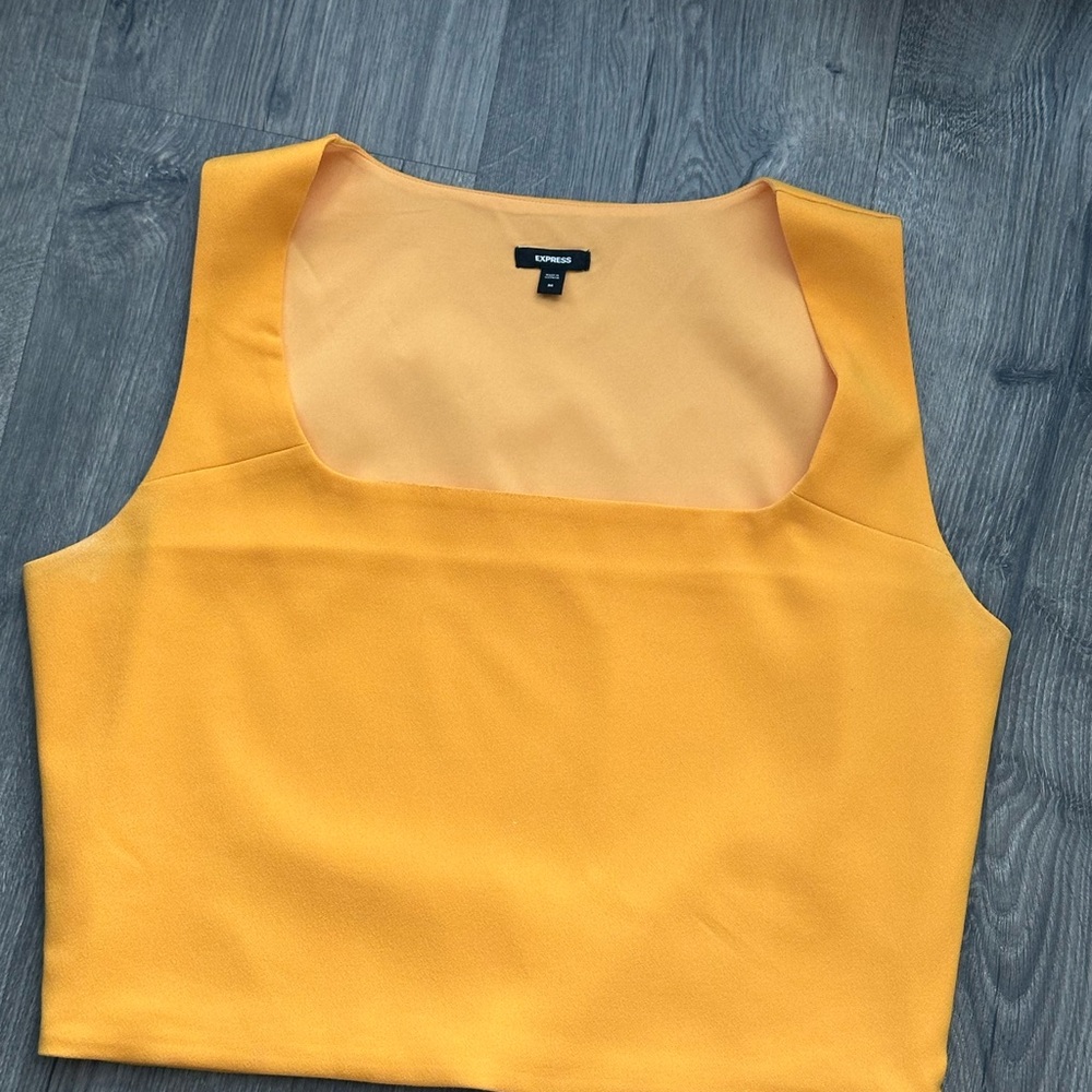 Express fitted cropped tank top